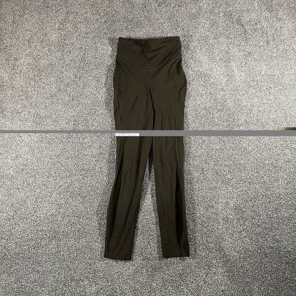 Lululemon Align High Rise Leggings Olive Green Yoga Pants Womens 0 Ankle Length
